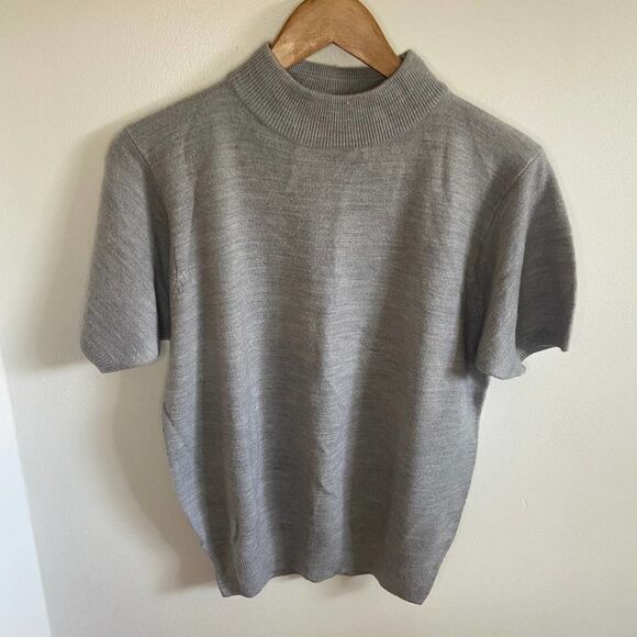 Vintage - TanJay - Light gray short sleeve sweater - Picture 8 of 8